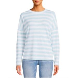 🆕 TIME AND TRU Striped Lightweight Sweatshirt Size XXL